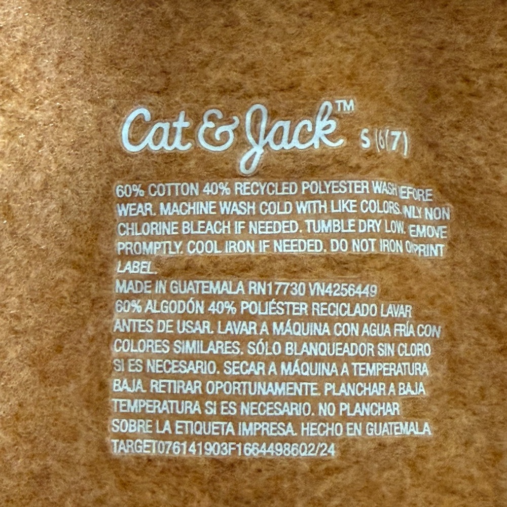 Cat & Jack Full-Zip Hoodie – Kids Size Small (6/7) - Picture 16 of 16